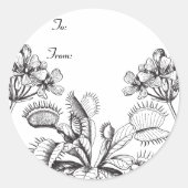 Venus Flytrap Cadeau Label (Voorkant)