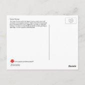 Venus Flytrap, carnivoren Plant Briefkaart (Achterkant)