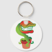 Venus Flytrap Cartoon Sleutelhanger (Voorkant)