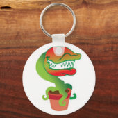 Venus Flytrap Cartoon Sleutelhanger (Voorkant)