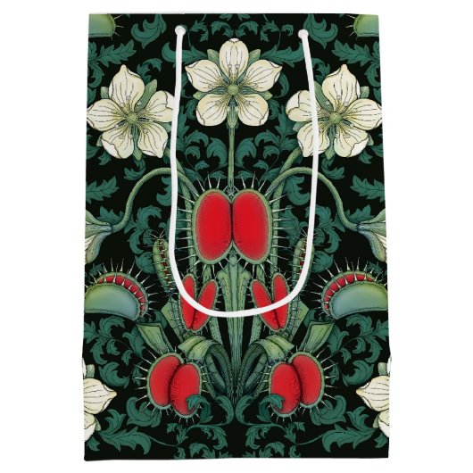 Venus Flytrap Custom Greeting Victoriaans Medium Cadeauzakje (Achterkant)