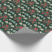 Venus Flytrap en Blauwe Vlinder Cadeaupapier (Hoek)