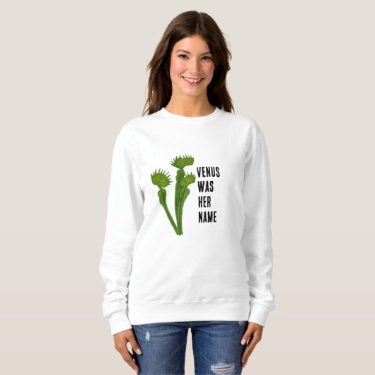 Venus Flytrap feminist sweatshirt (Voorkant volledig)