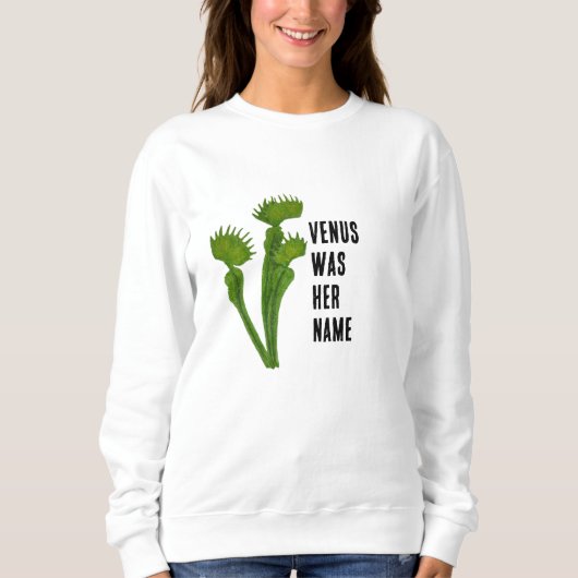 Venus Flytrap feministische sweatshirt (Voorkant)