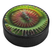 Venus Flytrap Floral Bold Fun Whimsical  Hockey Puck (3/4)