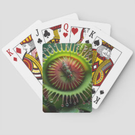 Venus Flytrap Floral Carnivorous Whimsical  Pokerkaarten