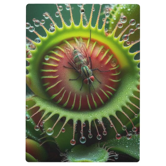 Venus Flytrap Floral Fun Gothic Office Klembord (Achterkant)