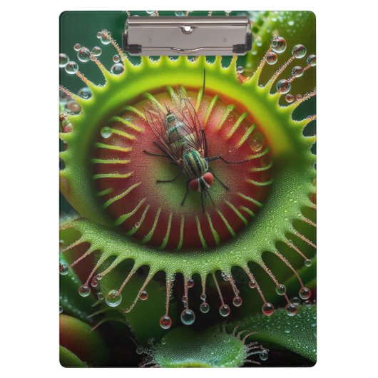 Venus Flytrap Floral Fun Gothic Office Klembord (Voorkant)