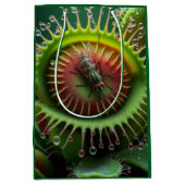 Venus Flytrap Floral Green and Red  Medium Cadeauzakje (Voorkant)