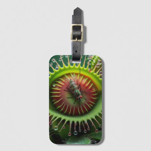Venus Flytrap Floral Weird Bold Travel Bagagelabel (Voorkant (verticaal))
