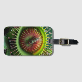 Venus Flytrap Floral Weird Bold Travel Bagagelabel