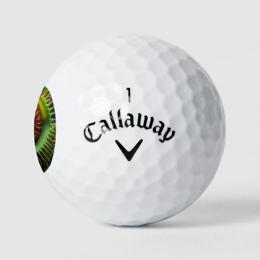 Venus Flytrap Floral Whimsical Fun Golfballen (Logo)