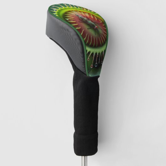 Venus Flytrap Floral Whimsical Fun Golfheadcover (Schuin)