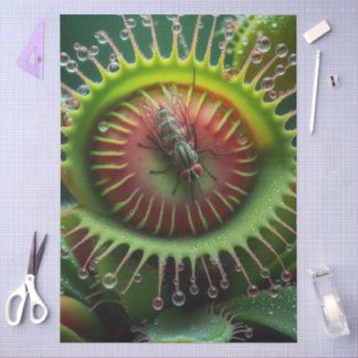 Venus Flytrap Floral Whimsical Fun Wild Tissuepapier