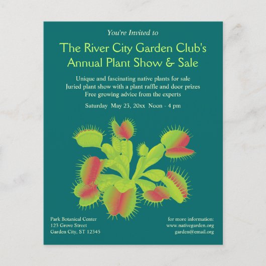 Venus Flytrap Flyer (Voorkant)