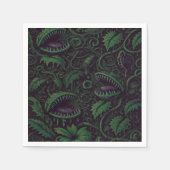Venus Flytrap Green Slime Halloween Party Servet (Voorkant)