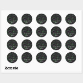 Venus Flytrap Groene Slijm Halloween Feestje  Ronde Sticker (Vel)