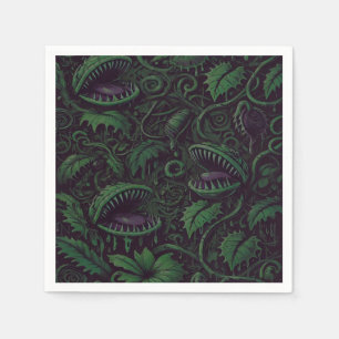 Venus Flytrap Groene Slijm Halloween Feestje Servet