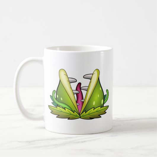 venus flytrap koffiemok (Links)