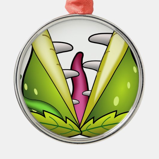 venus flytrap metalen ornament (Voorkant)