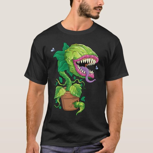 Venus Flytrap Monster Carnivorous Plant Carnivore T-shirt (Voorkant)