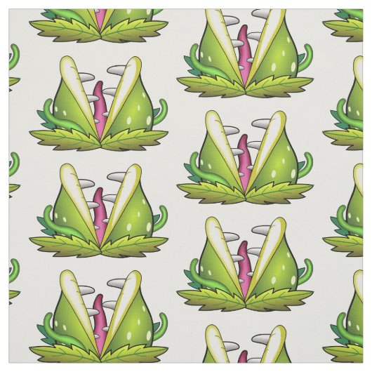 Venus Flytrap Monster Fabric Stof (Swatch)