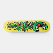 Venus Flytrap Monster - Groene Vleesetende plant Persoonlijk Skateboard (Horizontaal)