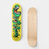 Venus Flytrap Monster - Groene Vleesetende plant Persoonlijk Skateboard (Voorkant)
