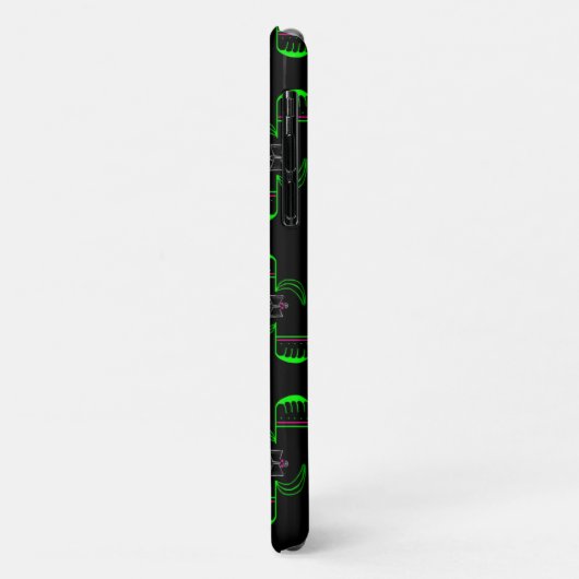 Venus Flytrap Pattern Barely Er is een telefoontas Case-Mate iPhone Case (Achterkant/links)