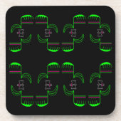 Venus Flytrap Pattern Hard Plastic Onderzetter (Voorkant)