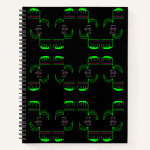 Venus Flytrap Pattern Spiral Notitieboek (Voorkant)