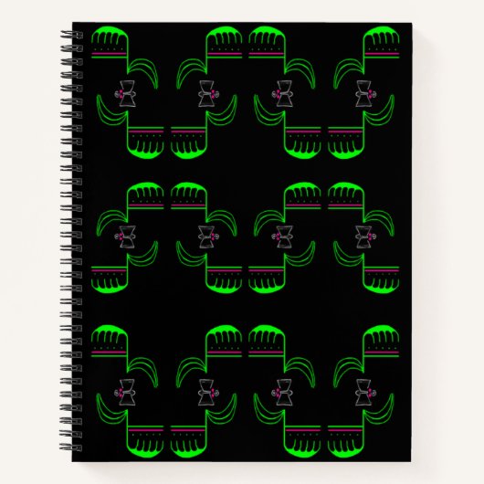 Venus Flytrap Pattern Spiral Notitieboek (Voorkant)