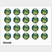 Venus Flytrap-Plant Ronde Sticker (Vel)