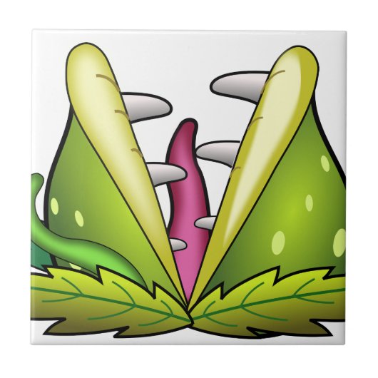 venus flytrap tegeltje (Voorkant)