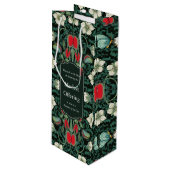 Venus Flytrap Victoriaans gotiek gepersonaliseerd Wijn Cadeautas (Voorkant Gekanteld)