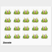 venus flytrap vierkante sticker (Vel)