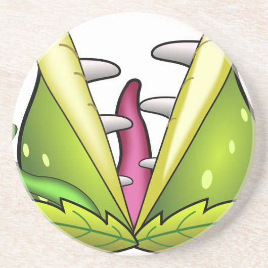 venus flytrap zandsteen onderzetter (Voorkant)