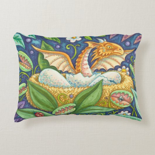 Venus Flytraps en Hatching Dragon ACCENT PILLOW Decoratief Kussen (Voorkant)