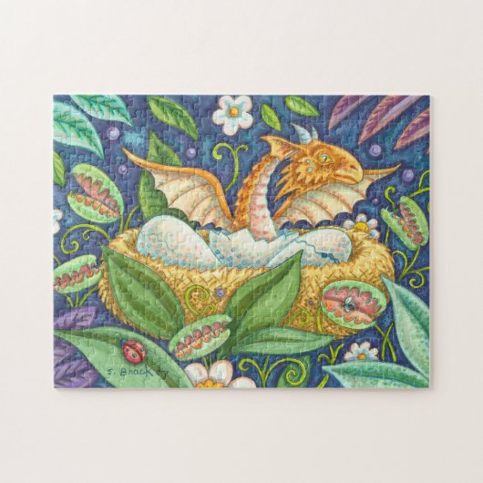 Venus Flytraps en Hatching Dragon PUZZLE Legpuzzel (Horizontaal)