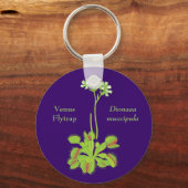Venus Flyval Botanical Art Sleutelhanger (Voorkant)