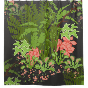 venus flyval floral douchegordijn