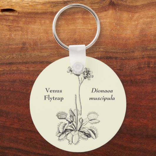 Venus Flyval Floral Sleutelhanger (Voorkant)