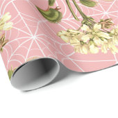venus flyval floral spider web cadeaupapier (Rol Hoek)