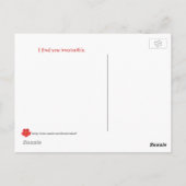 Venus Flyval met hart Briefkaart (Achterkant)