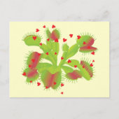 Venus Flyval met hart Briefkaart (Voorkant)