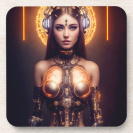 VENUS GLOEIENDE CYBORG ROBOT BIER ONDERZETTER