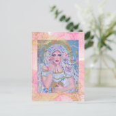 Venus godin van de liefde rozen door Renee Briefkaart (Staand voorkant)