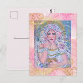 Venus godin van de liefde rozen door Renee Briefkaart (Voorkant / Achterkant)