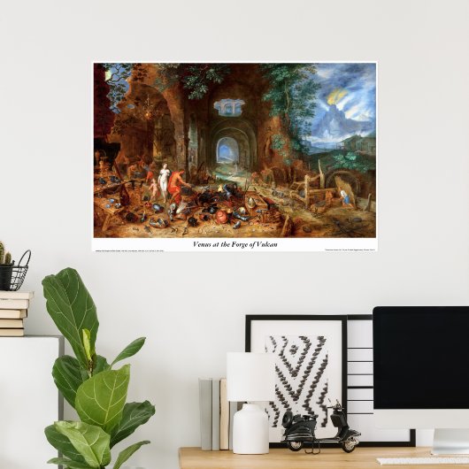 Venus in het Vulcaan Poster (Thuiskantoor)
