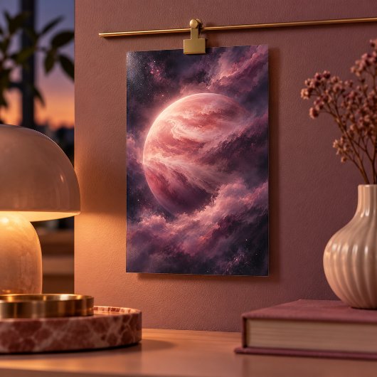 Venus in Roze Kunstprint Poster